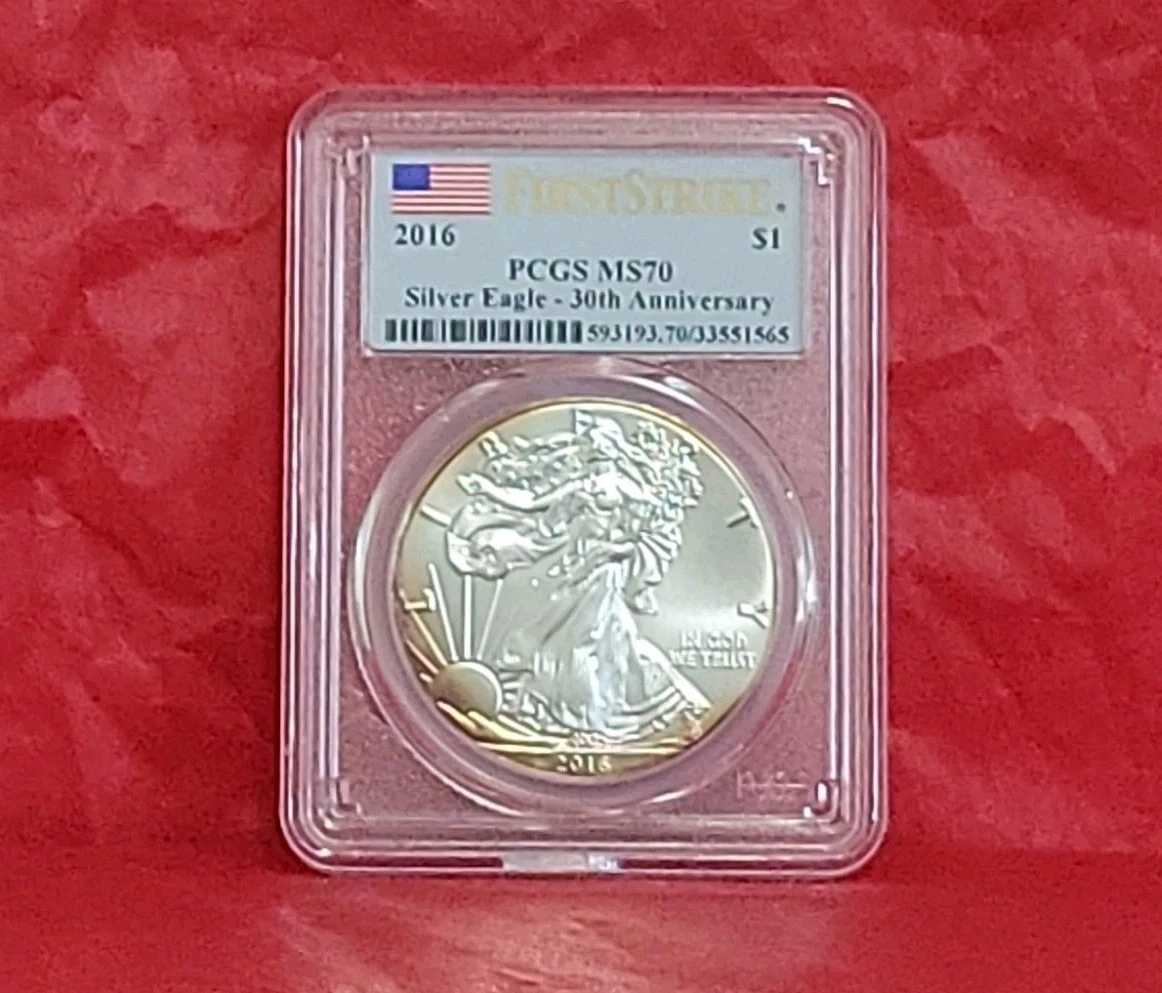PCGS 　アメリカンイーグル銀貨　2016年 2016年アメリカ銀貨 シルバーイーグル1オンス銀貨 プルーフ限定品