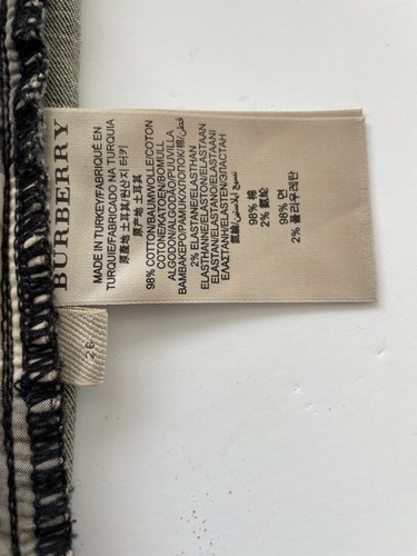 Jeans Burberry Brit Anika Nero Punk Biker Moto Moto Donna 26 - Foto 20 di 20