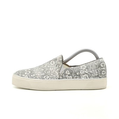 stuart weitzman Damen slip-on sneaker grau weiß bequem, elastisch EU 37,5