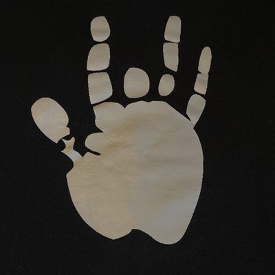 JERRY GARCIA Handprint Grateful Dead T-Shirt. 2XL Preowned NV