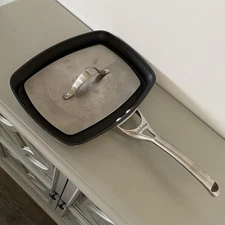 Calphalon Contemporary Nonstick 12" Panini Pan Sandwich Griddle Grill With Press