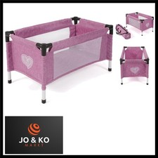 Reisebett für Baby-Puppen bis 48 cm, Puppenbett, Puppenreisebett, Puppenmöbel...