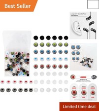 High-Quality Earbud Tips - 60 Silicone Replacements, 10 Colors  Sound Isolation