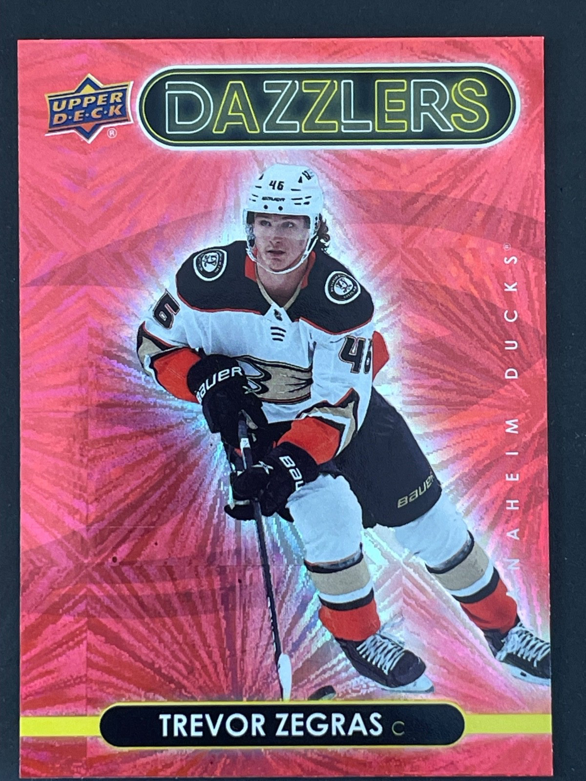 2021-22 Upper Deck Series 1 - Dazzlers Trevor Zegras #DZ-1 Red (RC)