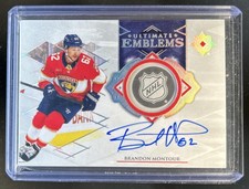 2023-24 Upper Deck Ultimate Brandon Montour Emblems Auto #UE-BM