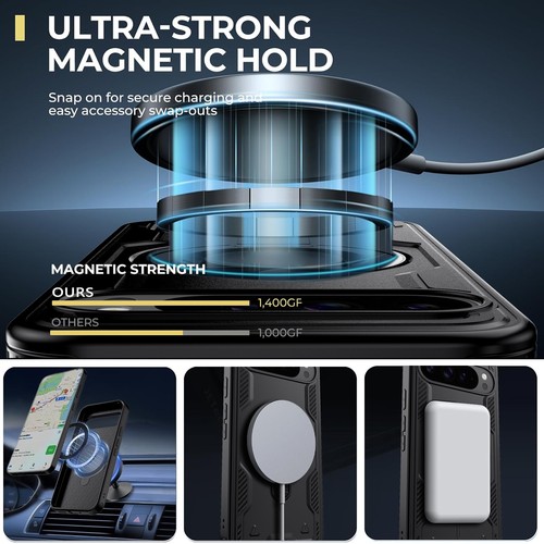 For Google Pixel 10 Pro XL Rugged Kickstand Case Cover / Glass Screen Protector - Bild 18 von 23
