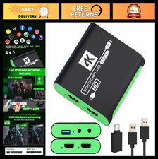 USB 3.0 Capture Card 1080P 60FPS HDMI for Streaming, 4K30 Loop-Out, Mic-in, OBS,