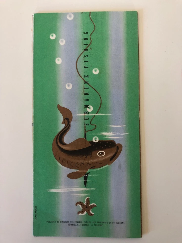 Folleto de viaje de colección Guadalupe Francesa mapa a color folleto MCM Foto 2 de 4