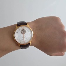 Tissot 1853 Powermatic 80 Open Heart Leather Watch Official