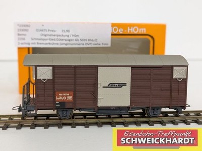 BEMO H0m 2256 - Schmalspur-ged.Güterwagen Gb 5076 RhB OVP SH233094