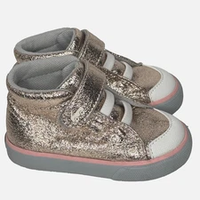 See Kai Run Basics Shoes Toddler Size 5 Rose Gold High Top Hook Loop Sneaker