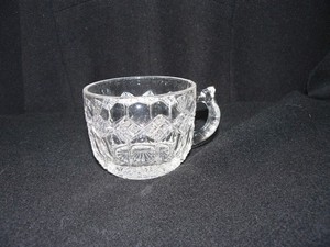 Three-in-one (Fancy Diamonds) punch cup Imperial glass Company 1880’s.