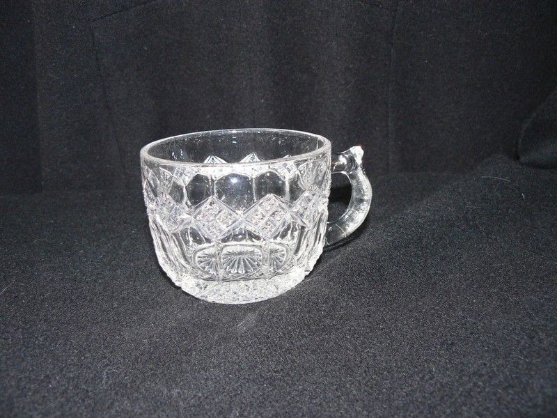 Three-in-one (Fancy Diamonds) punch cup Imperial glass Company 1880’s.