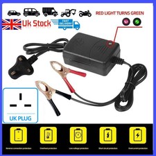 Car Battery Charger 12 Volt 12v Trickle Van Motorhome Caravan Motorbike Quad