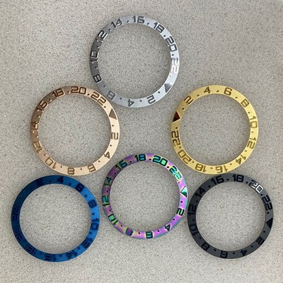 Außendurchmesser 38MM GMT Keramik/Stahl Uhr Lünette Ring für 40MM Uhrengehäuse