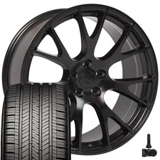 Dg69 Black 22x10 Rims Goodyear Touring Tires Tpms Set Fits Dodge Ram Dg69 Black 22x10 Rims Goodyear Touring Tires Tpms Set Fits Dodge Ram