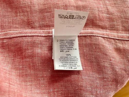 $850. NEW BRUNELLO CUCINELLI 100% LINEN LEISURE FIT BUTTON DOWN PINK SHIRT SMALL - Picture 5 of 17