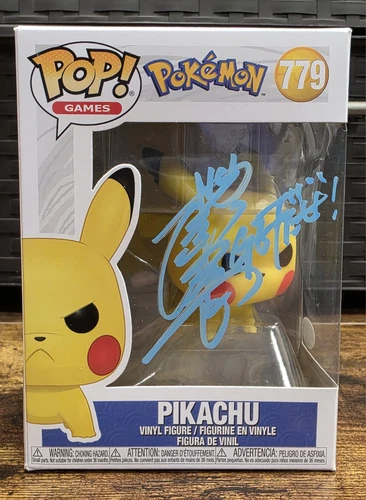 JSA Signed Rica Matsumoto Funko Pop! Vinyl: Pokémon Pikachu #779 With Protector