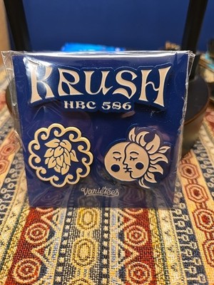 Krush Hops Yakima Chief Enamel Pin Set of Two (2) Beer Brewing New and Sealed