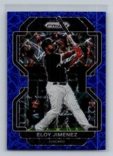 2022 Panini Prizm #89 Eloy Jimenez Blue Velocity Prizm