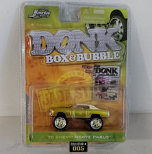 Jada Toys Donk Box Bubble 164 1970 Chevy Monte Carlo Gold Diecast Nib