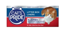 Cat's Pride Cat Litter Box Liners with Drawstring, Jumbo, 15 Count