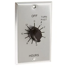 TORK C512H In-Wall Spring Twist Timer 12-Hour Metal Plate