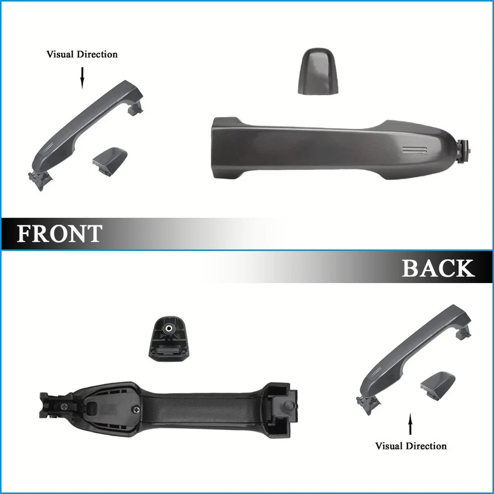 Ручка задней внешней двери для 2012-2017 Toyota Camry серая металлик цвет 1 шт. - Изображение 2 из 4