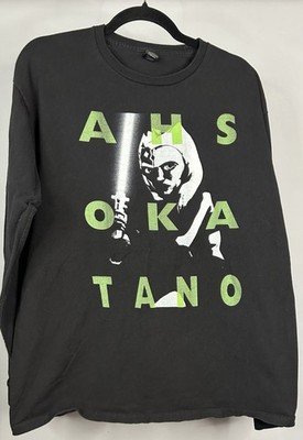 Star Wars Clone Wars Ashoka Tano Long Sleeve T-Shirt Men s Size Large 