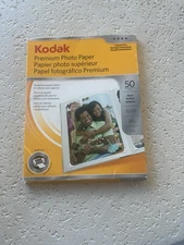 Kodak Premium Photo Paper Letter Size Glossy, 8.5 mil, 66 lb 28 Sheets Open Box
