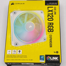 CORSAIR LX120 RGB 120mm Performance Fan Dual Light Loops White