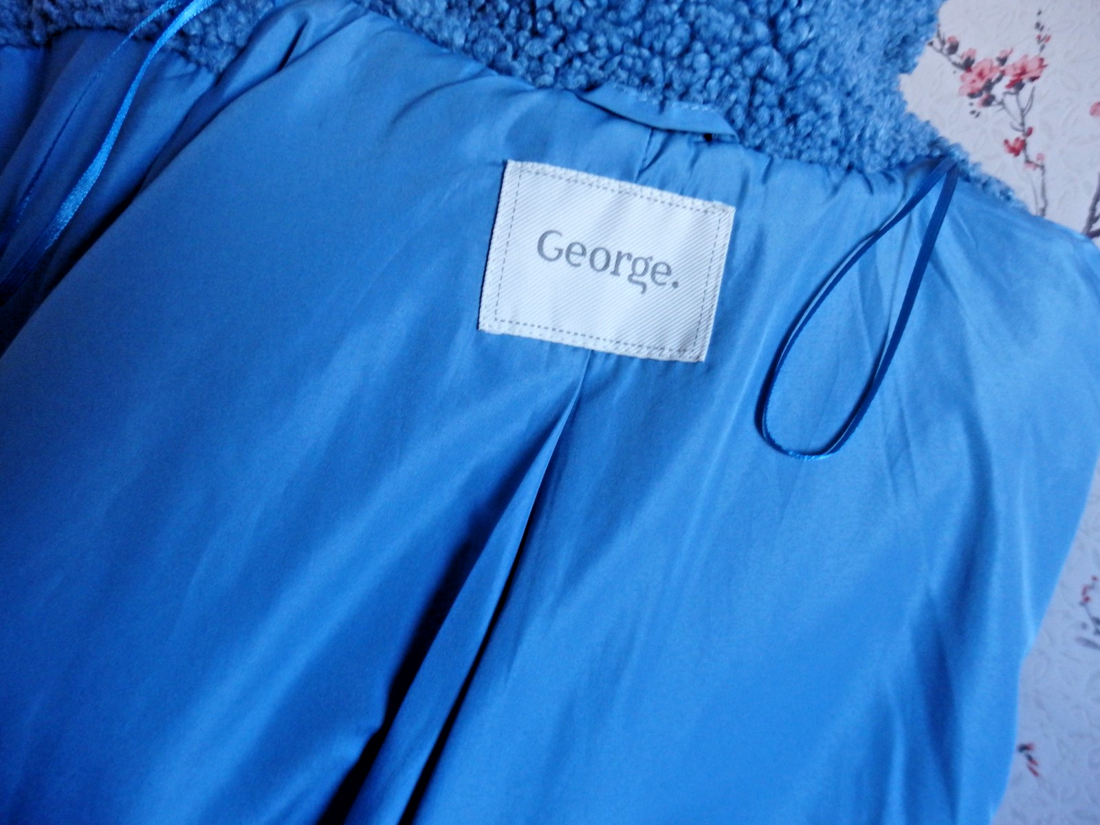 Warm George Asda Synthetic Fur Boucle mid-length Coat Jacket - size UK14 image 8