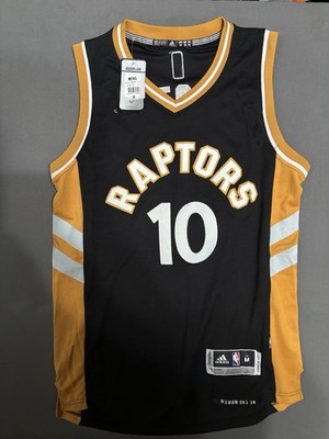 NBA Adidas Toronto Raptors OVO DeMar Derozan #10 Black Gold Jersey
