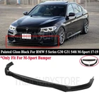 For BMW 5 Series G30 G31 540i M-Sport 17-19 EDC Style Gloss Front Bumper Lip Kit