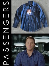 PASSENGERS (2016): Chris Pratt/Jim Preston Blue L.S. Shirt w/Studio COA