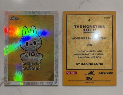 2025 Topps Chrome Labubu The Monsters 10th 4 MONSTERS BY MONSTERS