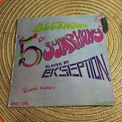 VINYL SCHALLPLATTE 45 UMDREHUNGEN SAMMLUNG BEETHOVEN 5 TH SYMPHONY PLAYED BY EKSEPTION SABR