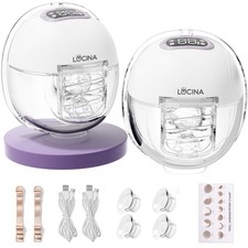 Breast Pump Hands Free, Wearable Breastfeeding Pump with 4 Modes 9 Levels, ...