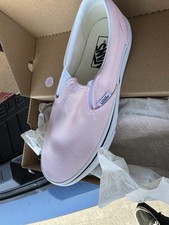 VANS Classic Slip-On Blushing/True White Low Top Slip-On Sneakers NIB