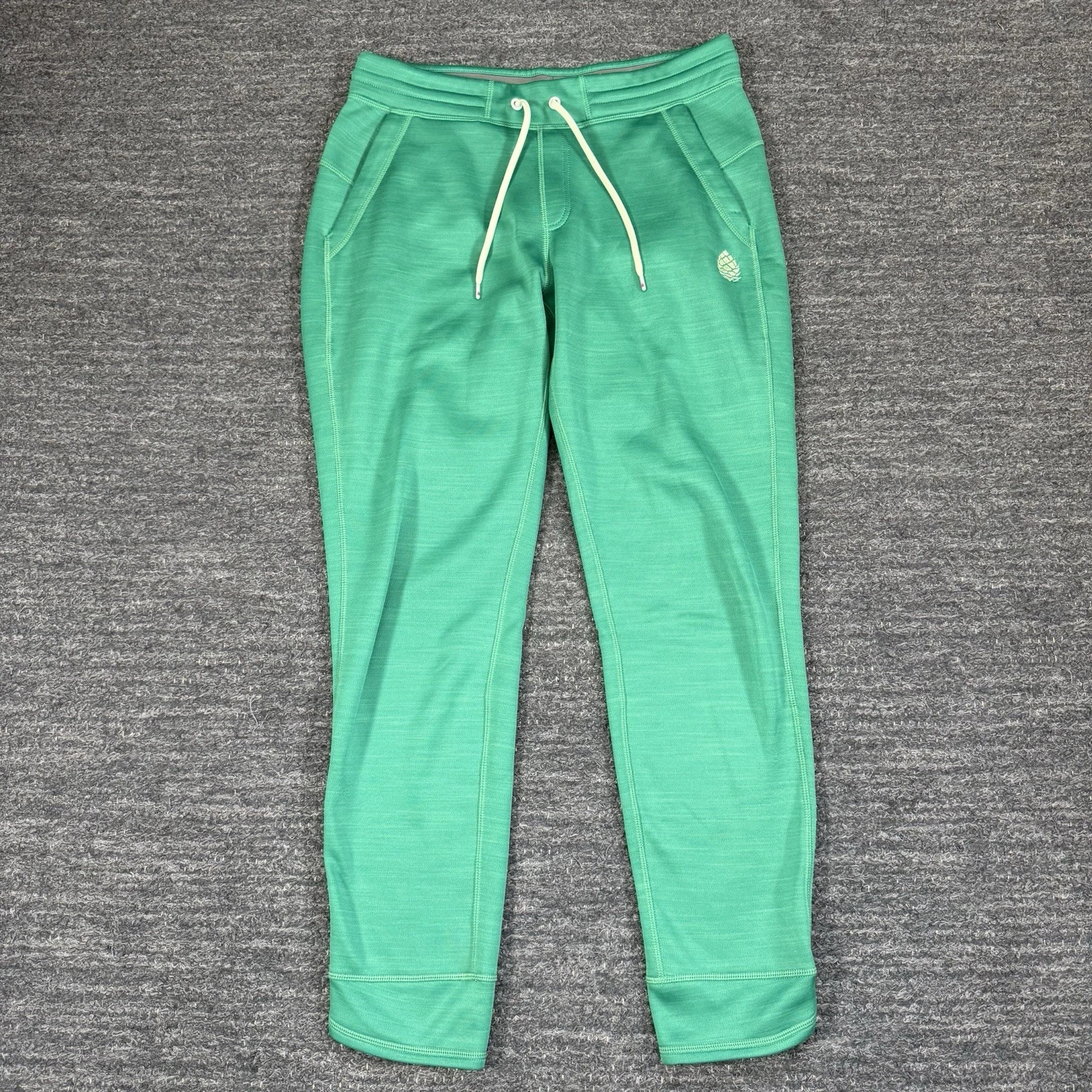 Stio Gannett Peak Fleece Lined Jogger Pants Women Small Green Athleisure Hike