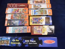 Lot 1 of 11 300 Piece Jigsaw Puzzles, Dowdle, Rose Art, Ceaco and more