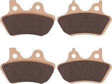 LOCOPOW Sintered Brake Pads Front and Rear for Harley Davidson Softail, Heritage