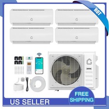 35000 BTU 4-Zone 4*12K BTU Ductless Mini Split Air Conditioner & Heater 19 SEER2