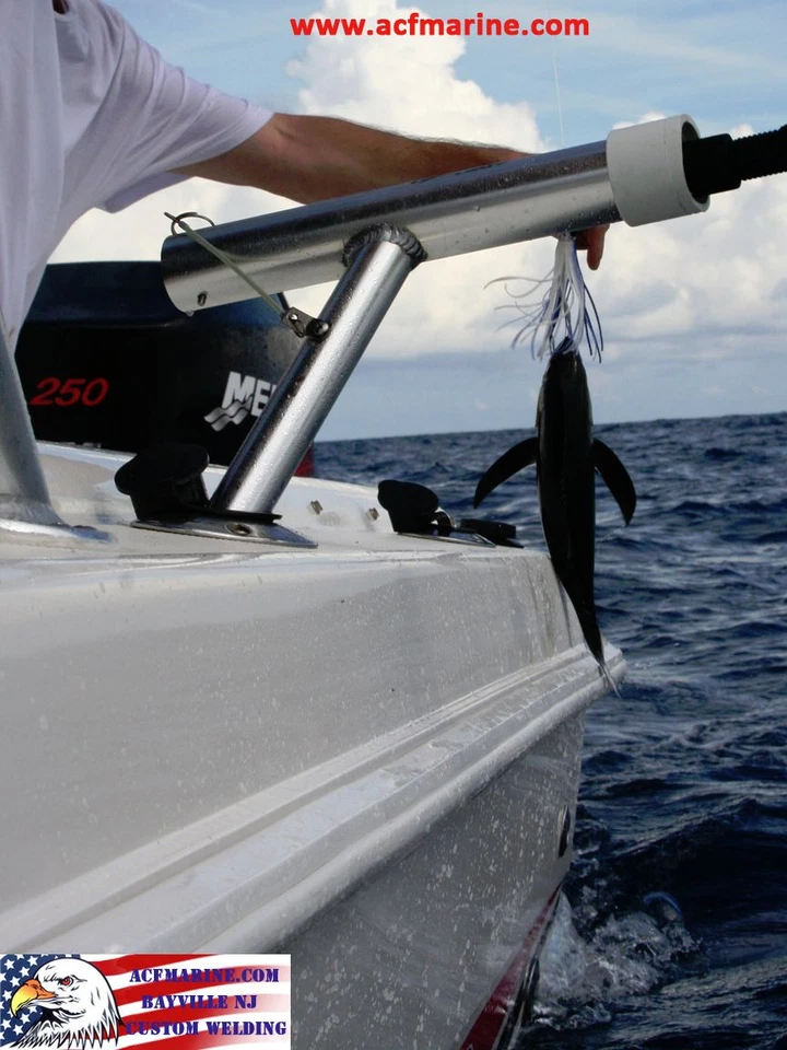 1 PAIR ACF Inc. Aluminum Outrodder  AKA Rod Rigger AKA Rod Holder AKA Outrigger - Image 2 of 3