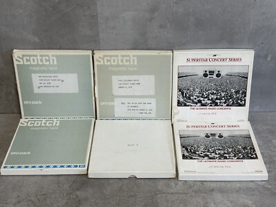 6x Promo Tonband Bob Weir Thin Lizzy Dickey Betts Radio Network Broadcast