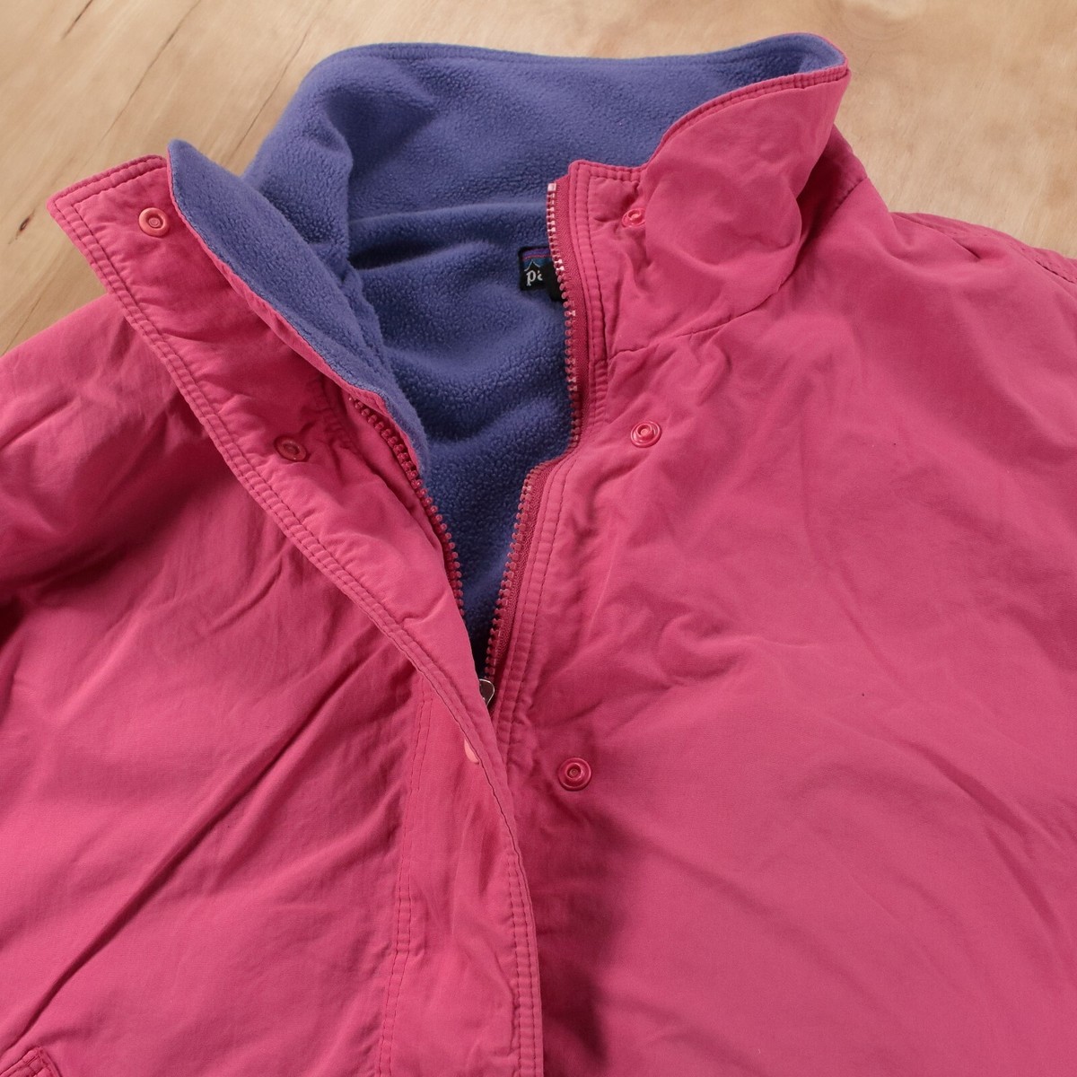 PATAGONIA fleece lined nylon bomber jacket 12 tag vtg 90s PATAGONIA fleece lined nylon bomber jacket 12 tag vtg 90s