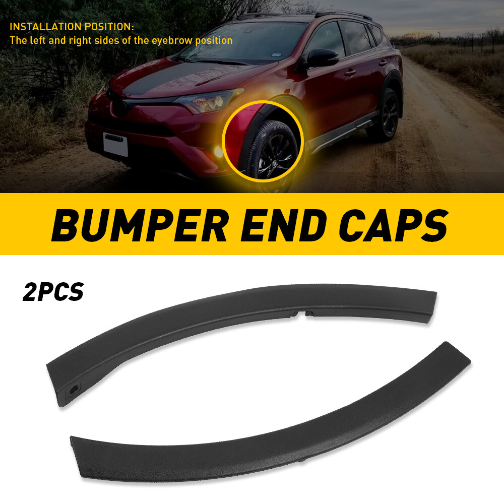 Pair Front Bumper Side Trim Molding LH&RH Fit for 16-18 Toyota