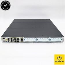 Cisco ISR4431/K9 16GB-Mem 16GB-Flash Dual-PSU IPBase No-Clock-Issue, 1Y-Wty