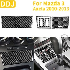Center Console Storage Carbon Fiber Cover Overlay For Mazda 3 Axela 2010-2013 Center Console Storage Carbon Fiber Cover Overlay For Mazda 3 Axela 2010-2013