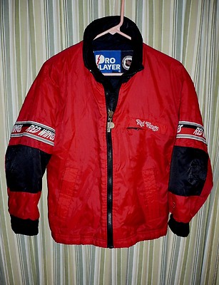 NHL DETROIT RED WINGS med-weight JACKET w/ QUALITY embroidery. YOUTH MD M 10/12